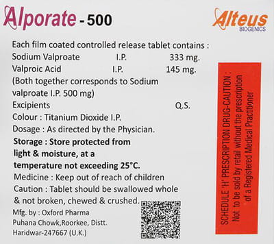 Alporate 500mg Strip Of 15 Tablets