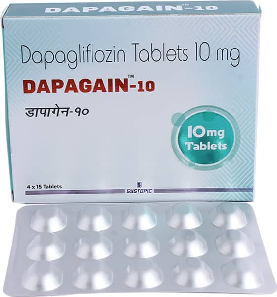 Dapagain 10mg Strip Of 15 Tablets