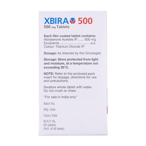Xbira 500mg Bottle Of 60 Tablets