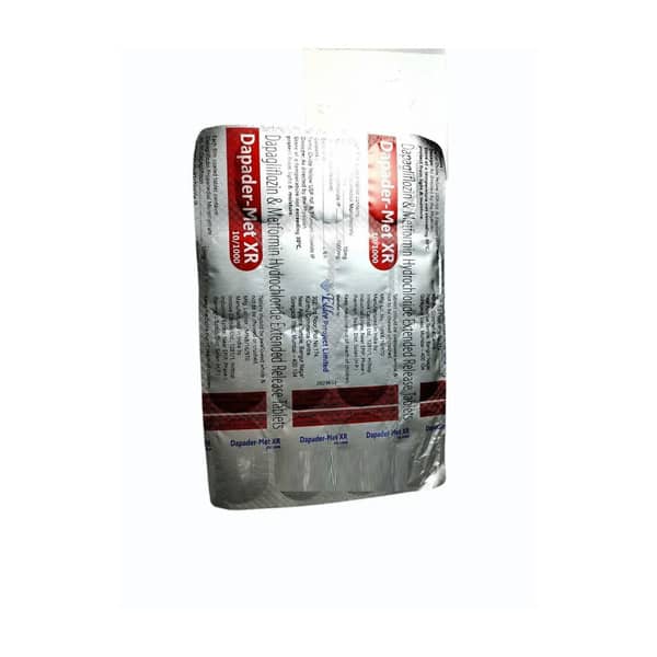 Dapader Met Xr 10/1000mg Strip Of 15 Tablets