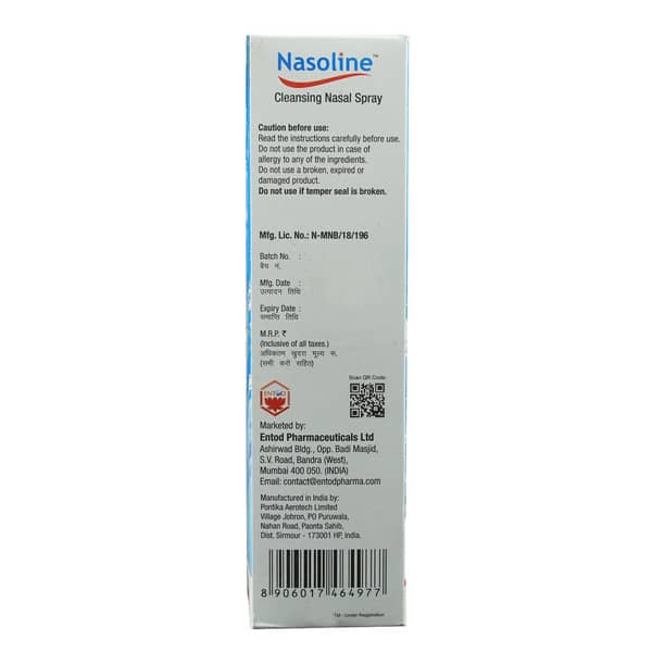 Nasoline Bottle Of 100ml Nasal Spray