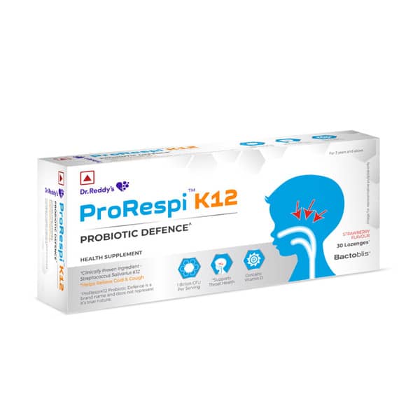 Prorespi K12 Strawberry Flavour Strip Of 10 Lozenges (Pack Of 3)