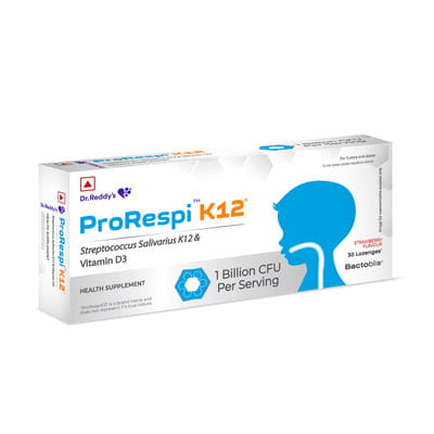 Prorespi K12 Strawberry Flavour Strip Of 10 Lozenges (Pack Of 3)