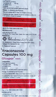 Glospor 100mg Strip Of 10 Capsules