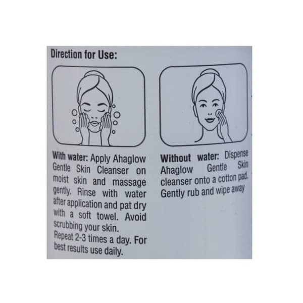 Ahaglow Bottle Of 250ml Gentle Skin Cleanser