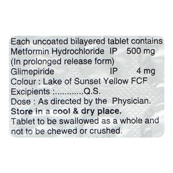 ज़ोरील एम 4एमजी की स्ट्रिप 15 टैबलेट्स