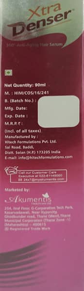Xtra Denser Bottle Of 90ml Hair Serum