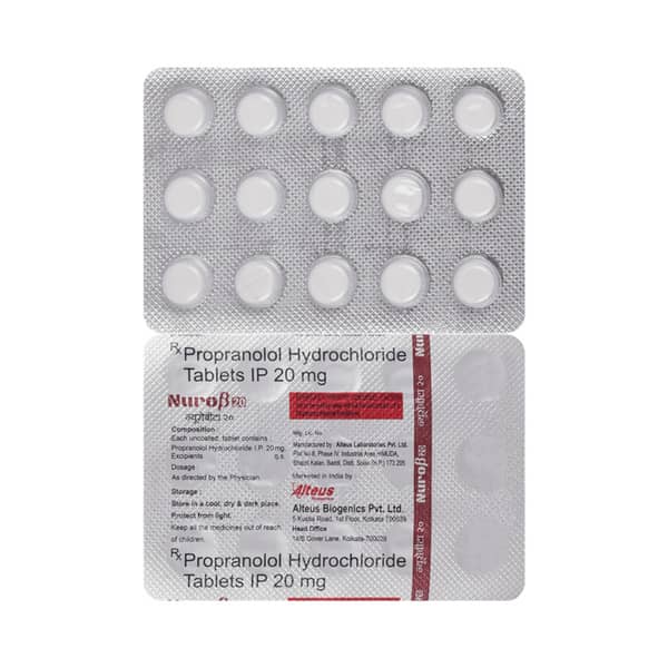 Nuro Beta 20mg Strip Of 15 Tablets