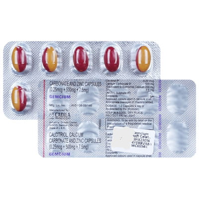Gemcium Strip Of 15 Softgel Capsules