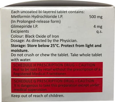 Obimet Gx4 Strip Of 10 Tablets