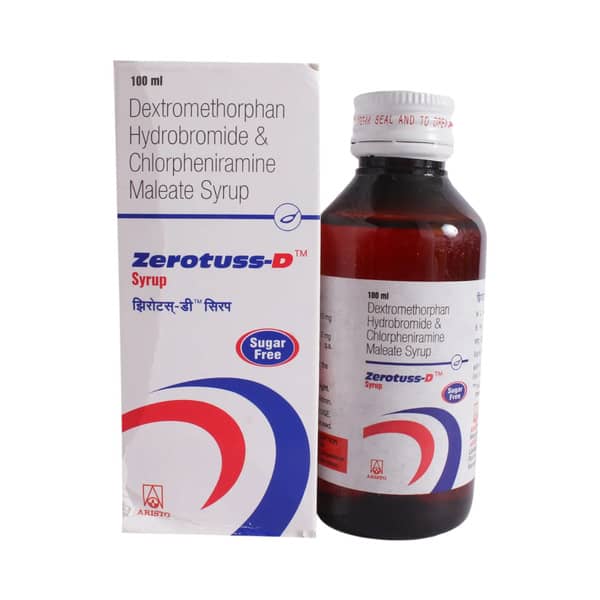 Zerotuss D Sugar Free Bottle Of 100ml Syrup