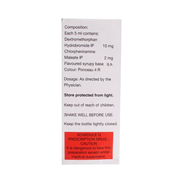 Zerotuss D Sugar Free Bottle Of 100ml Syrup