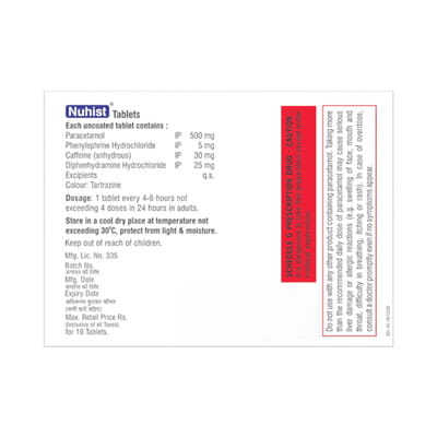 Nuhist Strip Of 10 Tablets