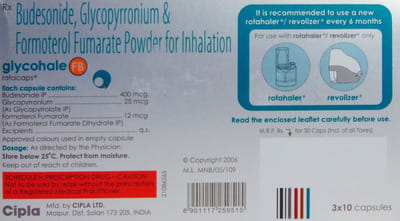 Glycohale Fb Rotacaps Box Of 30 Capsules