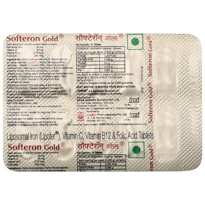 New Softeron Gold Strip Of 10 Tablets