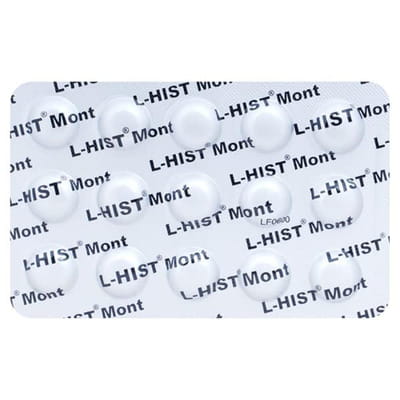 L Hist Mont Strip Of 15 Tablets