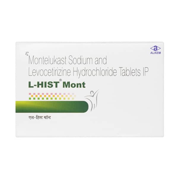 L Hist Mont Strip Of 15 Tablets