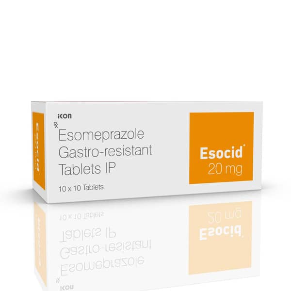 Esocid 20Mg Strip Of 10 Tablets