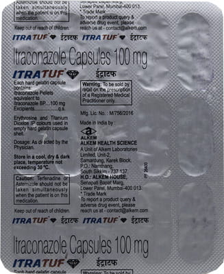Itratuf 100mg Strip Of 15 Capsules