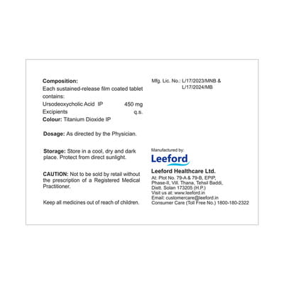 Ursolid Sr 450mg Strip Of 10 Tablets