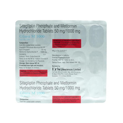 Glura M 1000mg Strip Of 15 Tablets