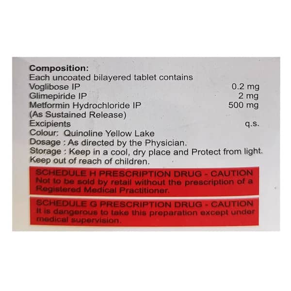 Acmeglim Mv 2Mg Strip Of 10 Tablets