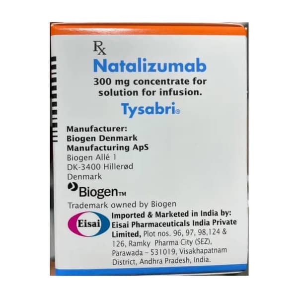 Tysabri 300Mg Vial Of 15Ml Solution For Infusion