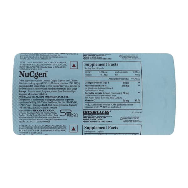 Nucgen Strip Of 15 Capsules