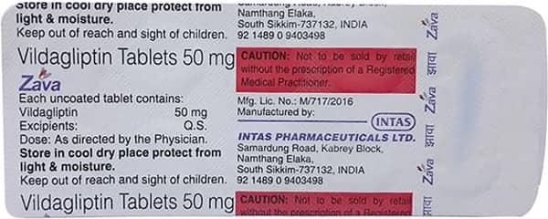 Zava 50mg Strip Of 10 Tablets