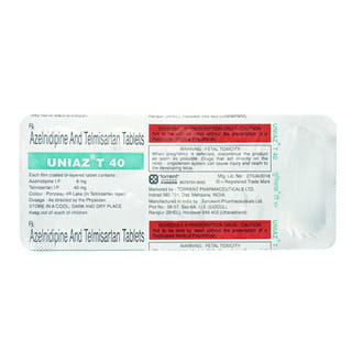Uniaz T 40Mg Strip Of 10 Tablets