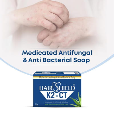 Hair Shield K2 Ct Medicated Soap 75gm