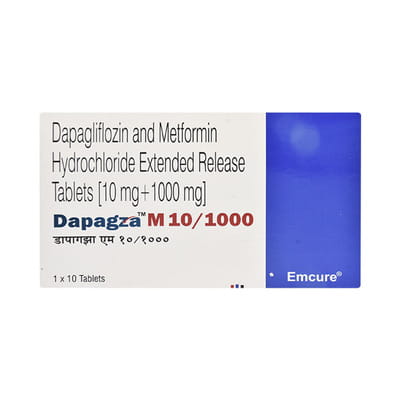 Dapagza M 10/1000 Strip Of 10 Tablets