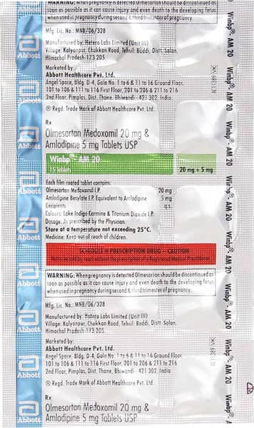 Winbp Am 20mg Strip Of 15 Tablets