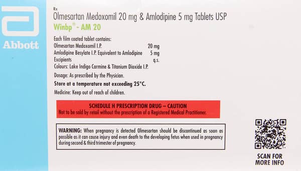 Winbp Am 20mg Strip Of 15 Tablets