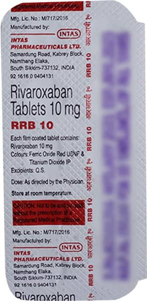 Rrb 10mg Strip Of 10 Tablets