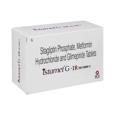 Istamet G Ir 50/1000/1mg Strip Of 10 Tablets