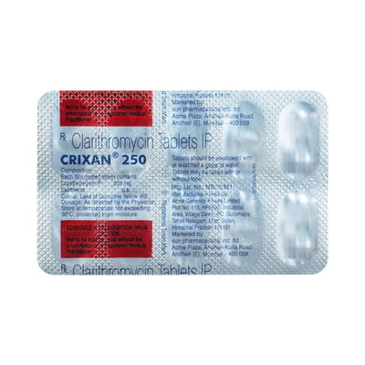 Crixan 250mg Strip Of 10 Tablets