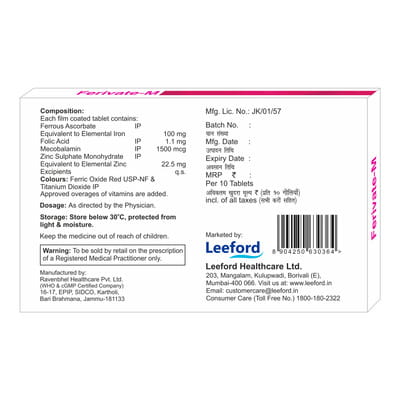 Ferivate M Strip Of 10 Tablets