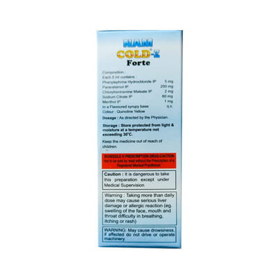 Nam Cold Z Forte 250 Mg Bottle Of 60ml Syrup