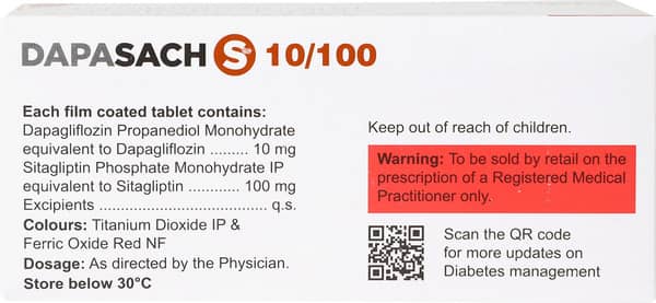 Dapasach S 10/100 Strip Of 10 Tablets