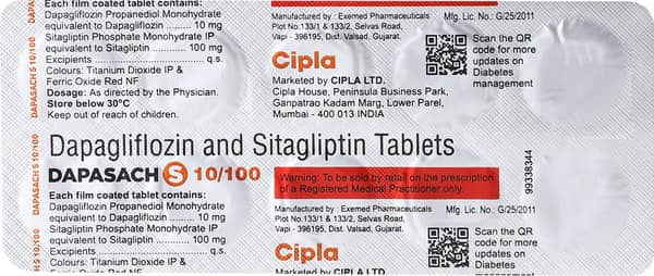 Dapasach S 10/100 Strip Of 10 Tablets