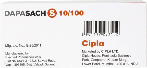 Dapasach S 10/100 Strip Of 10 Tablets
