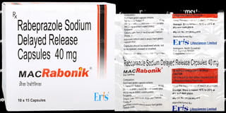 Mac Rabonik 40Mg Strip Of 15 Capsules