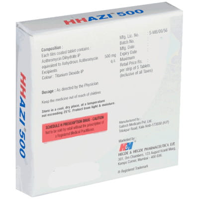 Hhazi 500 Strip Of 6 Tablets