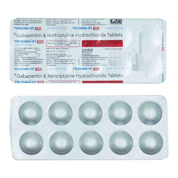 Trugaba Nt 100Mg Strip Of 10 Tablets