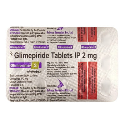 Glimiprime M 1mg Strip Of 15 Tablets