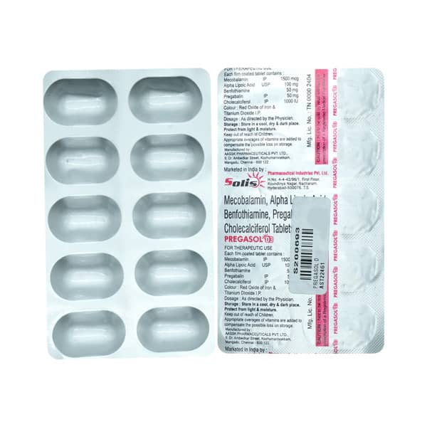 Pregasol D3 Strip Of 10 Tablets
