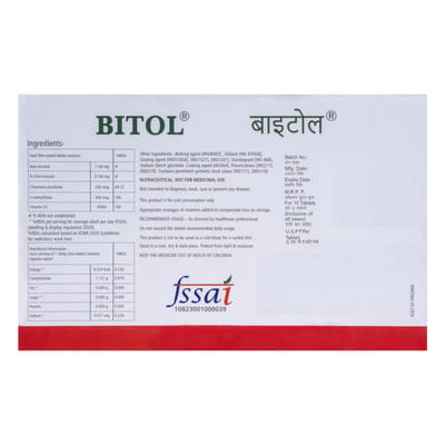 Bitol Strip Of 10 Tablets