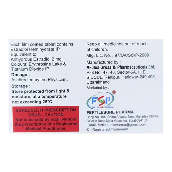 Esval-Sure 2Mg Strip Of 28 Tablets