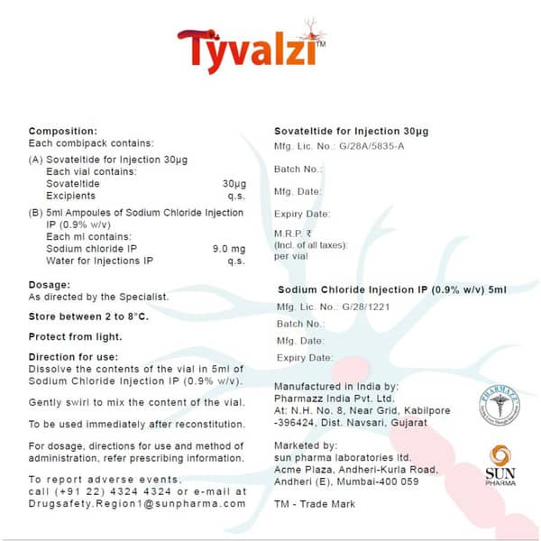 Tyvalzi 30Mcg Dry Vial Of 1 Powder For Injection (Pack Of 3)